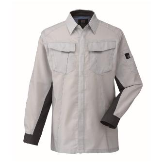 日新被服（株） 長袖シャツ SR2541-40 長袖シャツ SR2541-40-LL ｼﾙﾊﾞｰ