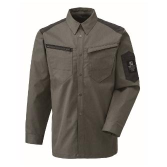 日新被服（株） 長袖シャツ SR2741-613 長袖シャツ SR2741-613-SS ﾓｸｸﾞﾘｰﾝ