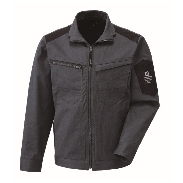 日新被服（株） 長袖ジャンパー SR2761-333 長袖ジャンパー SR2761-333-8L ﾓｸﾌﾞﾗｯｸ