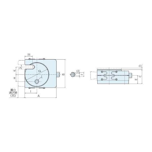 （株）ナベヤ 防振レベリングブロックMBーD型 MB 防振レベリングブロックＭＢ－Ｄ型 MB2D1300