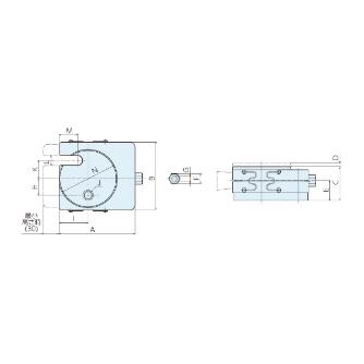 （株）ナベヤ 防振レベリングブロックMBーD型 MB 防振レベリングブロックＭＢ－Ｄ型 MB1D0600C