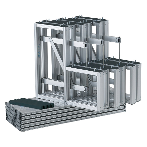 （株）ピカコーポレイション ひな段 アルミ製 折りたたみ式 HPS ひな段　２段５連セット HPS-235