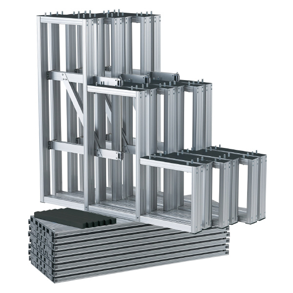 （株）ピカコーポレイション ひな段 アルミ製 折りたたみ式 HPS ひな段　３段５連セット HPS-335