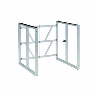 （株）ピカコーポレイション アルミ製折りたたみ式ステージ 枠 SP ステージ　枠Ｈ９００　奥行９００ｍｍ SP-99