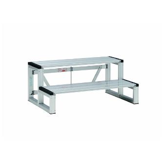 （株）ピカコーポレイション アルミ製折りたたみ式ステージ ステップ SP ステージ　ステップ　２段型 SP-23S