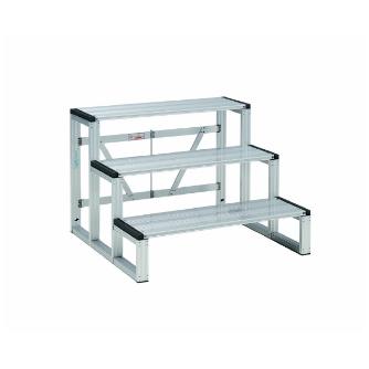 （株）ピカコーポレイション アルミ製折りたたみ式ステージ ステップ SP ステージ　ステップ　３段型 SP-33S