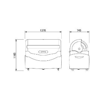（株）カイスイマレン ジャンボペール キャスター付 PN ジャンボペール　キャスター付 PN800C