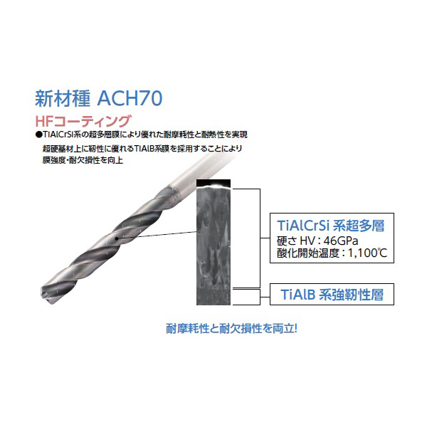 住友電気工業（株） 高能率加工用ソリッドドリル MDH 高能率加工用ソリッドドリル　ＭＤＨ型 MDH0600S06H05 ACH70