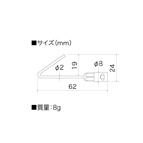ジェフコム（株） フック金具 フック金具 JEF-F