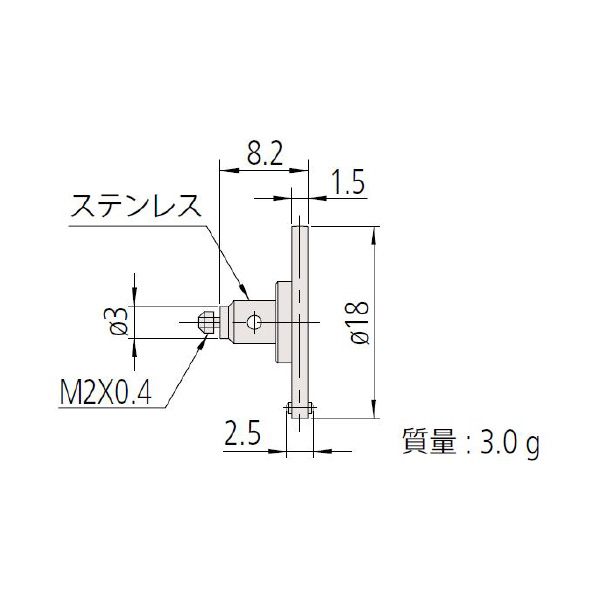 （株）ミツトヨ MS2 06AAL ＭＳ２－ＤＩＳＣ１８－２．５ 06AAL516