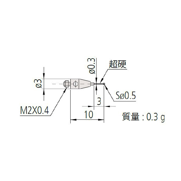 （株）ミツトヨ MS2 06ABN ＭＳ２－０．５Ｒ３ 06ABN752