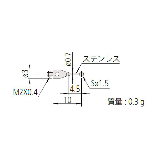 （株）ミツトヨ MS2 06ABN ＭＳ２－１．５Ｒ４．５ 06ABN758