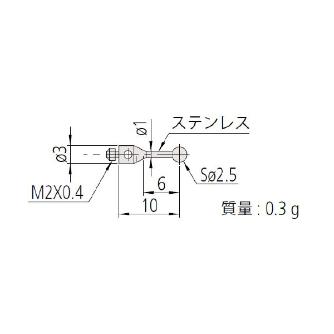 （株）ミツトヨ MS2 06ABN ＭＳ２－２．５Ｒ６ 06ABN765