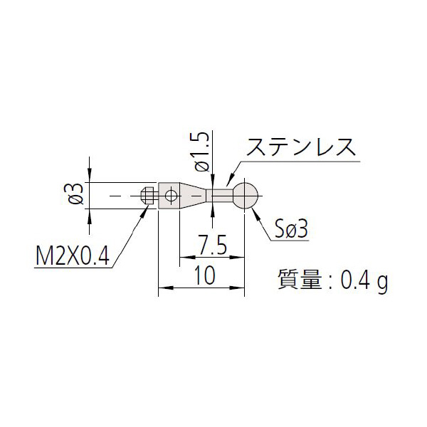 （株）ミツトヨ MS2 06ABN ＭＳ２－３Ｒ７．５ 06ABN769