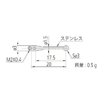 （株）ミツトヨ MS2 06ABN ＭＳ２－３Ｒ１７．５ 06ABN770