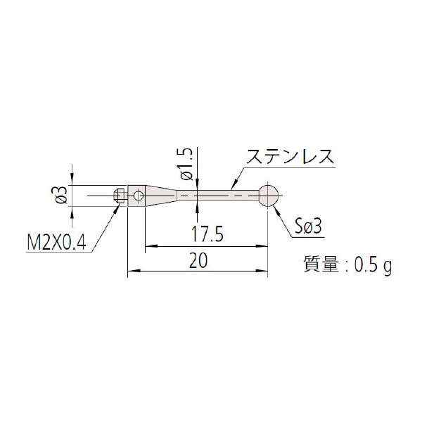 （株）ミツトヨ MS2 06ABN ＭＳ２－３Ｒ１７．５ 06ABN770