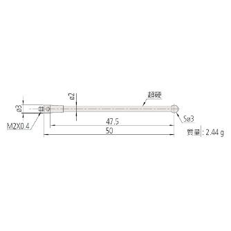 （株）ミツトヨ MS2 06ABN ＭＳ２－３Ｒ４７．５ 06ABN773