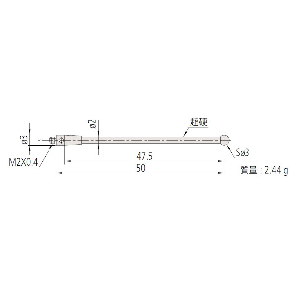 （株）ミツトヨ MS2 06ABN ＭＳ２－３Ｒ４７．５ 06ABN773