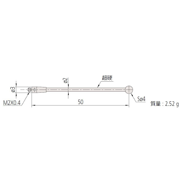 （株）ミツトヨ MS2 06ABN ＭＳ２－４Ｒ５０ 06ABN778