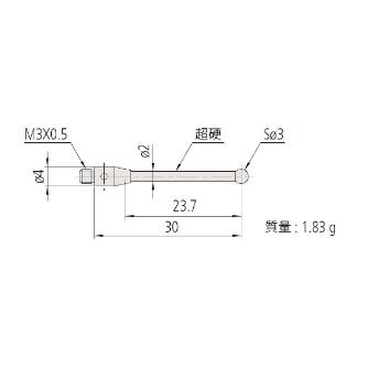 （株）ミツトヨ MS3 06ABN ＭＳ３－３Ｒ２３．７ 06ABN824