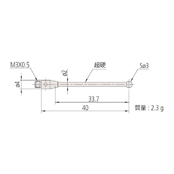 （株）ミツトヨ MS3 06ABN ＭＳ３－３Ｒ３３．７ 06ABN825