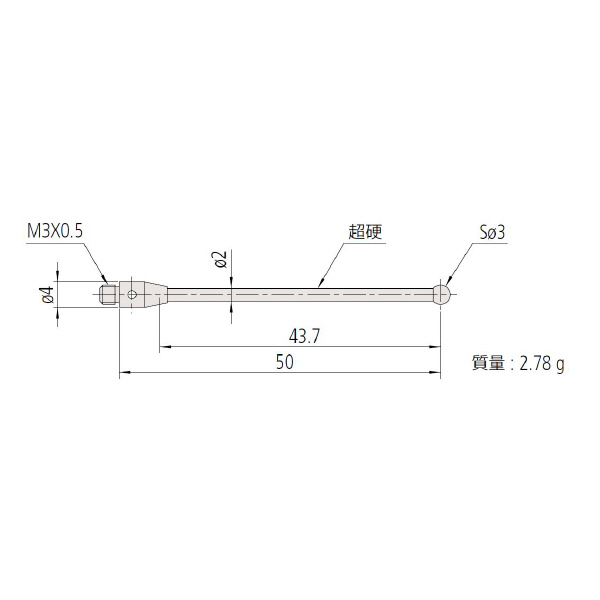 （株）ミツトヨ MS3 06ABN ＭＳ３－３Ｒ４３．７ 06ABN826