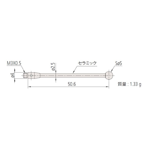 （株）ミツトヨ MS3 06ABN ＭＳ３－５Ｒ５０Ｃ 06ABN832