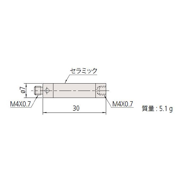 （株）ミツトヨ MS4 06ABN ＭＳ４－ＥＸＴ３０Ｃ 06ABN848