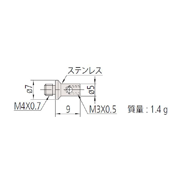 （株）ミツトヨ MS4－M3メス－アダプタ 06ABN ＭＳ４－Ｍ３メス－アダプタ 06ABN855