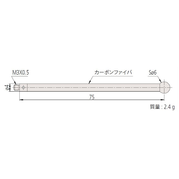 （株）ミツトヨ MS3 06ABS ＭＳ３－６Ｒ７５Ｇ 06ABS911