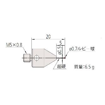 （株）ミツトヨ MS5 06ABS ＭＳ５－０．７Ｒ５ 06ABS918