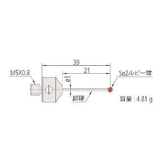 （株）ミツトヨ MS5 06ABS ＭＳ５－２Ｒ２１ 06ABS924