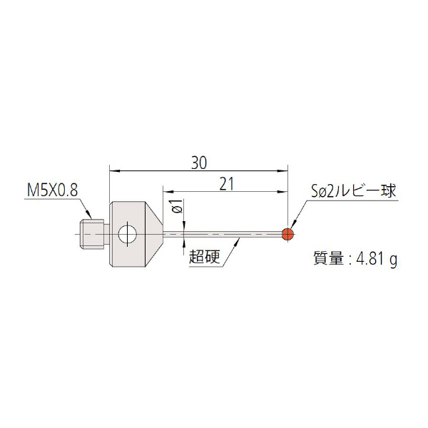 （株）ミツトヨ MS5 06ABS ＭＳ５－２Ｒ２１ 06ABS924