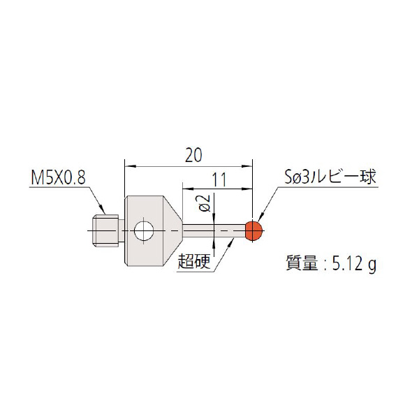 （株）ミツトヨ MS5 06ABS ＭＳ５－３Ｒ１１ 06ABS928