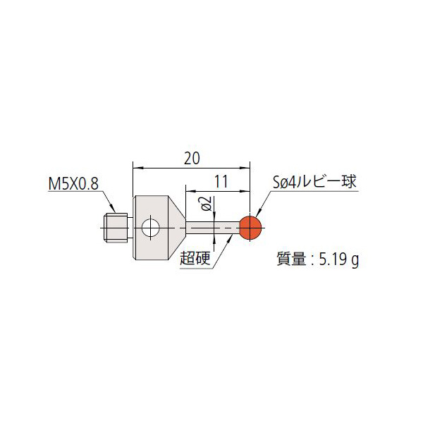 （株）ミツトヨ MS5 06ABS ＭＳ５－４Ｒ１１ 06ABS933