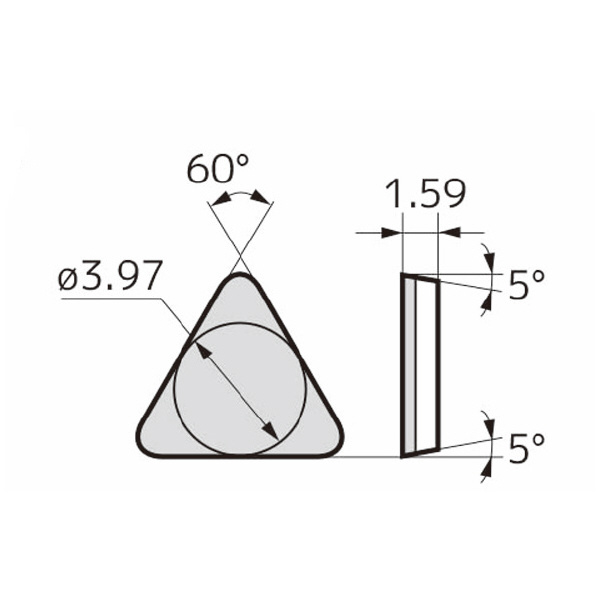 住友電気工業（株） スミボロン スローアウェイチップ TBGN-B スミボロン　スローアウェイチップ TBGN060108B BN7125