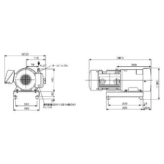 オリオン機械（株） 高真空ドライポンプ KHH 高真空ドライポンプ KHH251-301A-G1