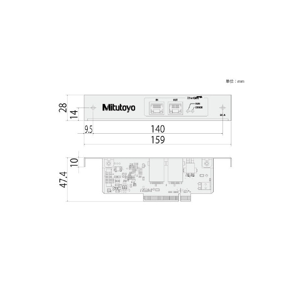 （株）ミツトヨ LSM I/Fユニット 02AGQ ＬＳＭ　Ｉ／Ｆユニット LSM-EC-A 02AGQ370