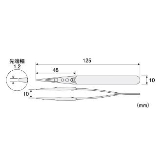 ホーザン株式会社 透明チップピンセット 透明チップピンセット P-640-A