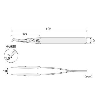 ホーザン株式会社 透明チップピンセット 透明チップピンセット P-642-A