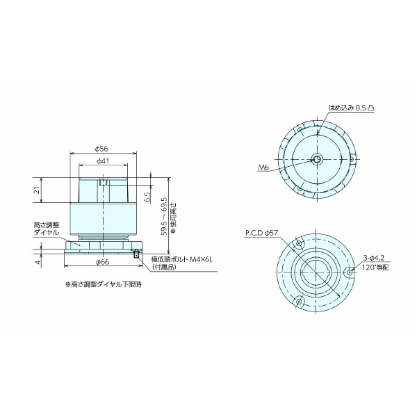 （株）ナベヤ 中量マウント BMM 中量マウント BMM040L2