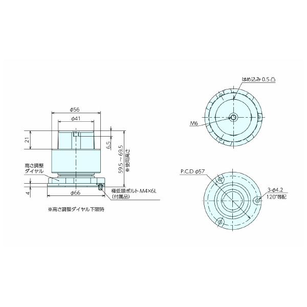 （株）ナベヤ 中量マウント BMM 中量マウント BMM060L2