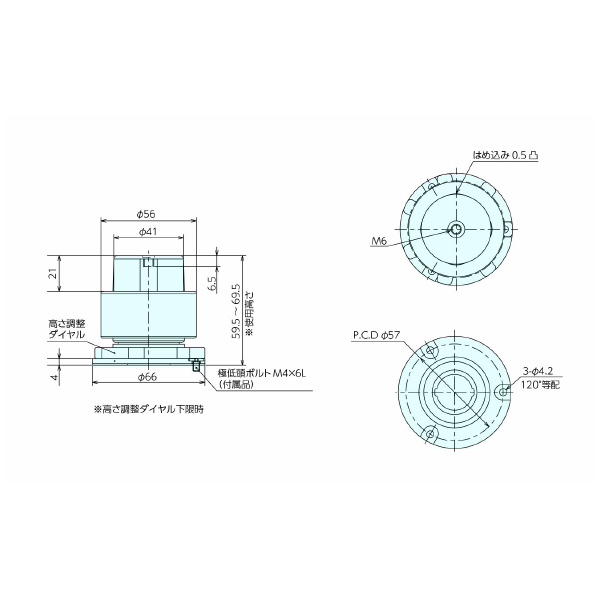 （株）ナベヤ 中量マウント BMM 中量マウント BMM100L2