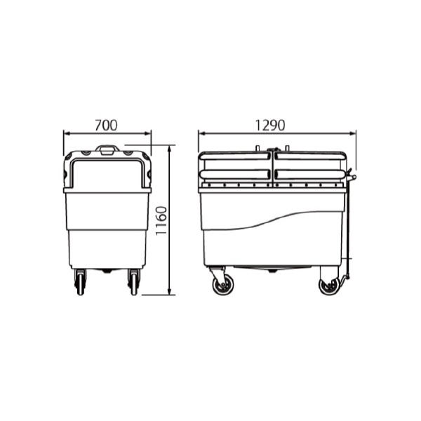 （株）カイスイマレン カートペール ハンドブレーキ(ドラム式) CPE カートペール　ハンドブレーキ（ドラム式） CPE700DH