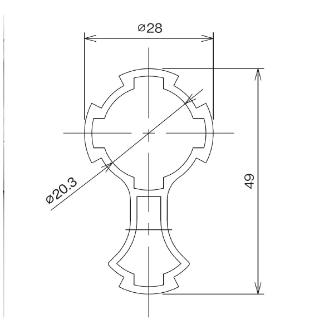 ＴＭＥＨジャパン（株） φ28アルミパイプローラーレール AP φ２８アルミパイプ　ローラーレール AP2812R-SP-4