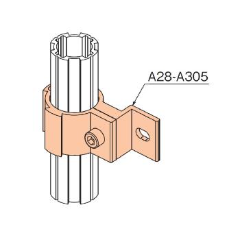 ＴＭＥＨジャパン（株） φ28アルミパイプ用ブラケット A φ２８アルミパイプ用ブラケット A28-A305