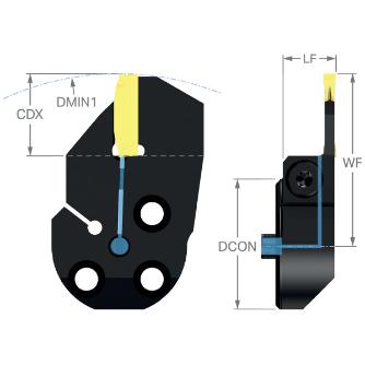 サンドビック（株） コロカット2 カッティングヘッド 【F】 C2R-SL コロカット２　カッティングヘッド　【Ｆ】 C2R-SL32-LF15GB