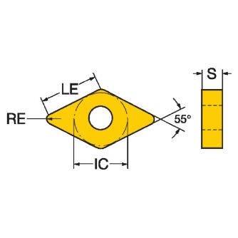 サンドビック（株） T-MaxP チップ DNMX Ｔ－ＭａｘＰ　チップ　【Ｃ】 DNMX 15 04 08-WMX 4405