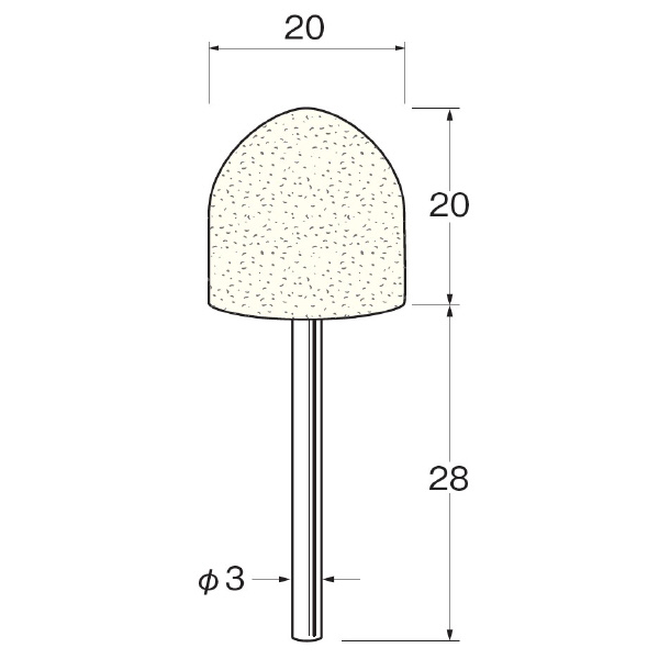 日本精密機械工作（株） 砲弾型フェルトバフ F 砲弾型フェルトバフ　５本 F5220