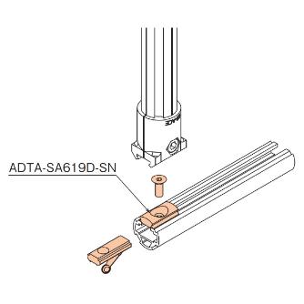 ＴＭＥＨジャパン（株） アルミスロットアダプターセット ADTA φ１９アルミスロットアダプターセット ADTA-SA619D-SN